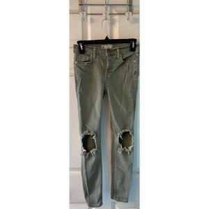 Green Free People Jeans